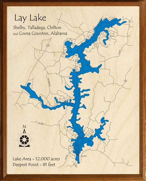 Lay lake - Lakefront Lots on Coosa's Lay Lake Wilsonville, Alabama **PHASE 1 & 2 NOW SELLING** 25 estate sized lots (3+ acres). Lakefront still available. Protective Covenants Apply. Drive to nearby cities: Atlanta, GA: 2 hours 18 minutes Birmingham, AL: 55 minutes Chattanooga, TN: 2 hours 45 minutes